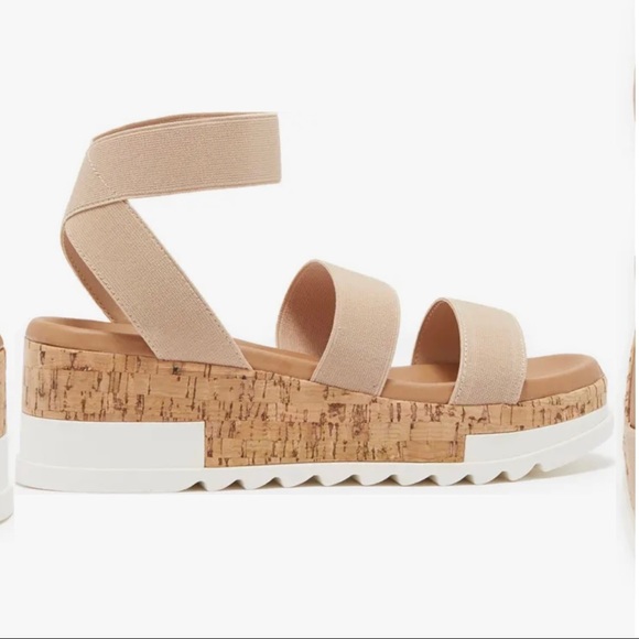 🚨 SOLD 🚨 Bandi Ankle Strap Wedge Sandal - Steve Madden - Tan - 8 - Picture 5 of 15